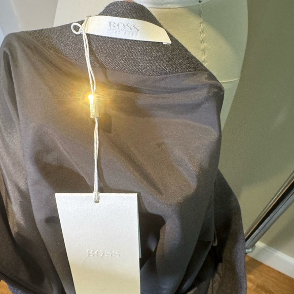 Boss By HUGO BOSS Asymmetrical Skirt with Faux Leather Hen - Picture 7 of 8